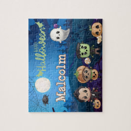 Personalized Halloween Monster Kid Puzzle