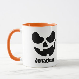 Personalized Halloween Pumpkin Mug Tasse