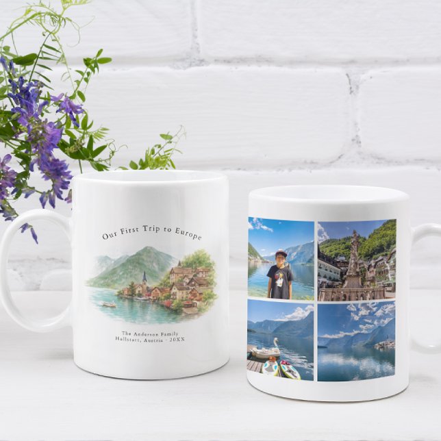 Personalized Hallstatt Austria Travel Photo Mug Kaffeetasse (Von Creator hochgeladen)