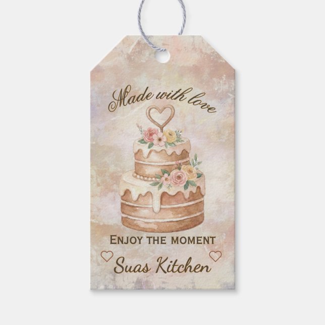 Personalized Handmade- Love custom kitchen lable Geschenkanhänger (Vorderseite)