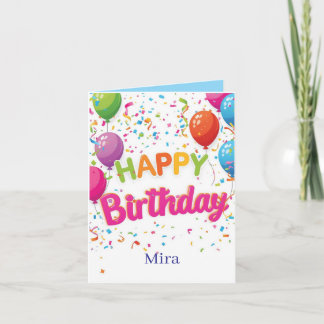 Personalized Happy Birthday Card Einladung