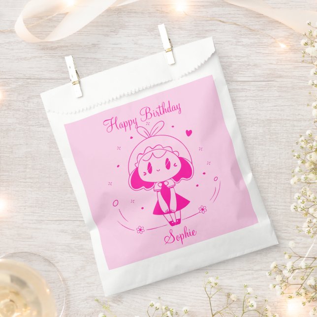 Personalized Happy Birthday  Geschenktütchen (Ausgeschnitten)