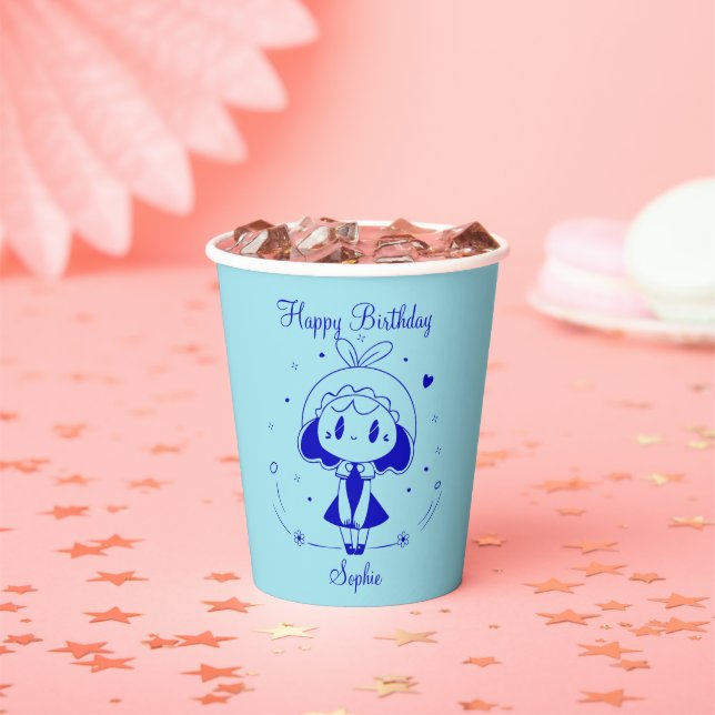 Personalized Happy Birthday  Pappbecher (Insitu)