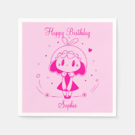 Personalized Happy Birthday  Serviette