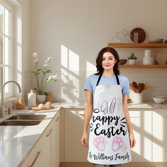 Personalized Happy Easter All-Over Print Apron Schürze (Von Creator hochgeladen)