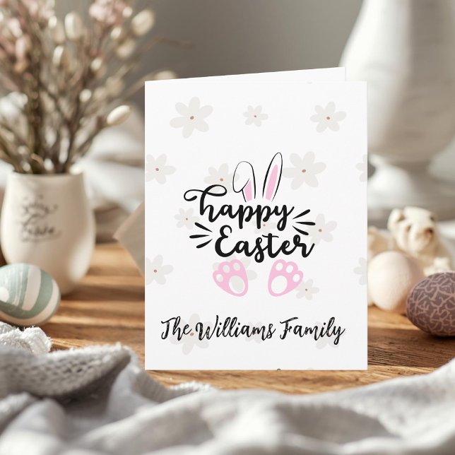 Personalized Happy Easter Folded Greeting Card Karte (Von Creator hochgeladen)