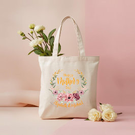 Personalized Happy Mother’s Day Floral Tote Bag Tragetasche