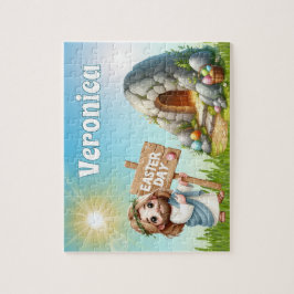 Personalized He Is Risen Easter Puzzle