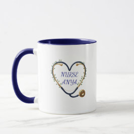 Personalized Heart Stethoscope Mug Tasse