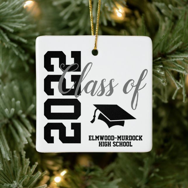 Personalized High School Graduation Keramikornament (Baum)