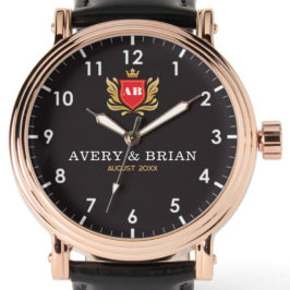 Personalized his & her name initials and monogram armbanduhr