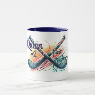 Personalized Hockey Player Mug Tasse