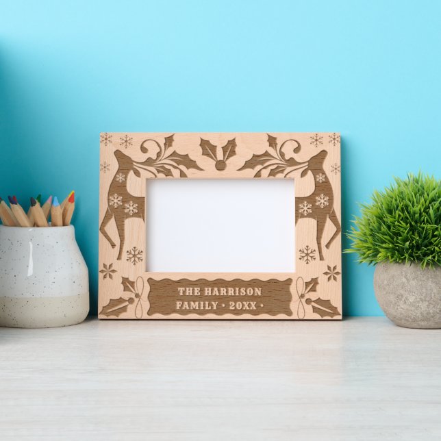 Personalized Holiday Geätzte Rahmen (Vorderseite)