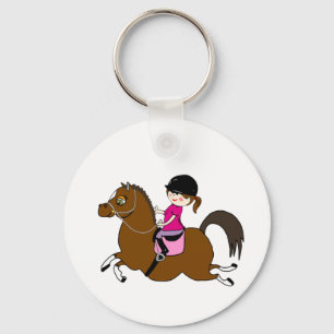 Personalized Horse and Rider Dressage Accessory Schlüsselanhänger