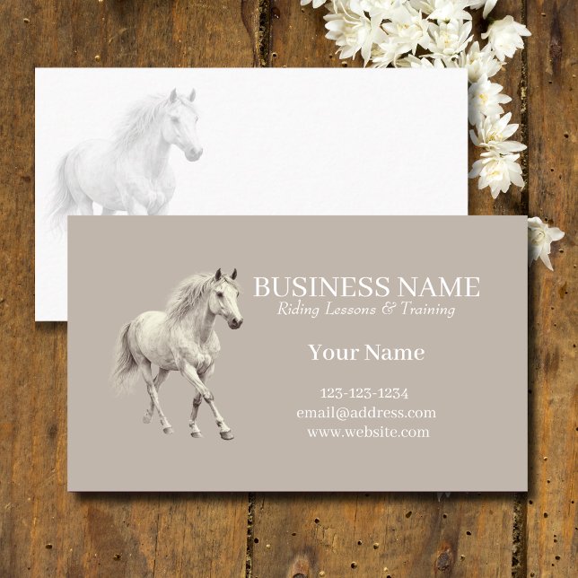 Personalized Horse Trainer Business Cards Visitenkarte (Von Creator hochgeladen)