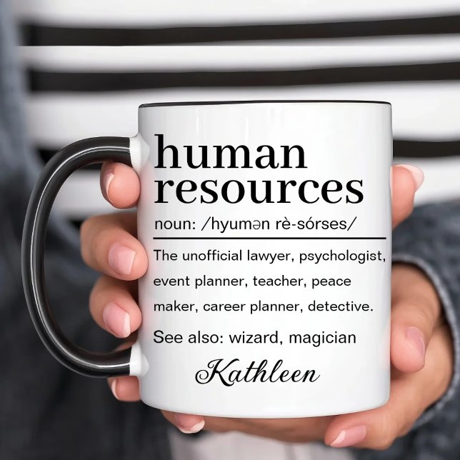 Personalized Human Resources Definition Tasse (Von Creator hochgeladen)