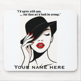 Personalized humorous mouse pad mousepad
