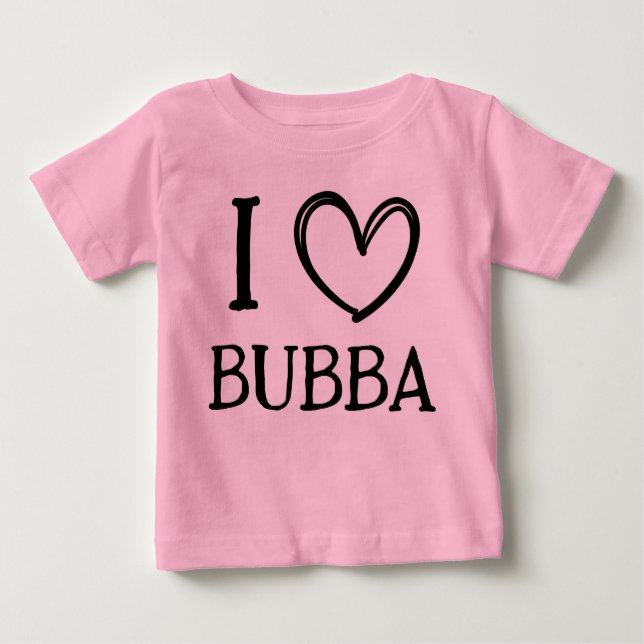 Personalized "I ❤️ My (Name)" Baby/Toddler Gift Baby T-shirt (Vorderseite)