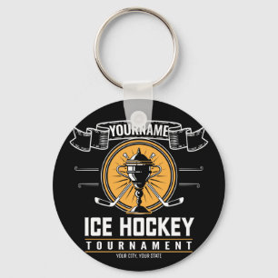 Personalized Ice Hockey Trophy Player Team Game   Schlüsselanhänger