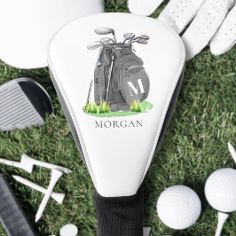 Personalized Initial Name Monogram Golf Headcover