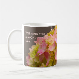 Personalized Inspirational Spring Hydrangea Flower Kaffeetasse