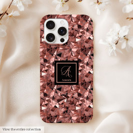 Personalized iPhone 13 Case Rose Gold Elegance