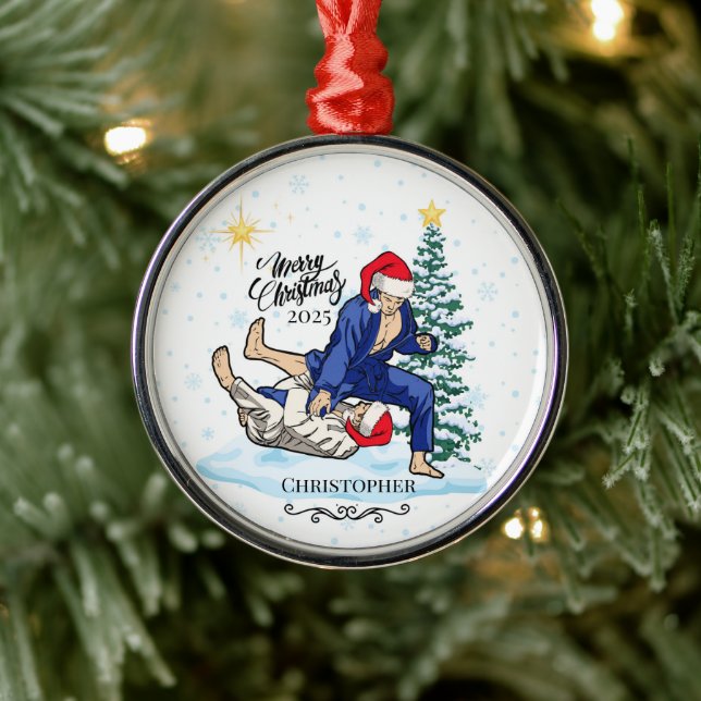 Personalized Jiu Jitsu Christmas Ornament Keepsake (Baum)