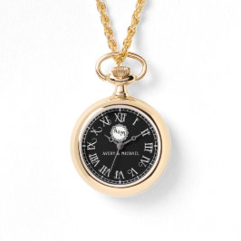 Personalized Keepsake Couple’s Monogram Armbanduhr