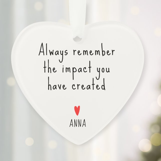Personalized Keepsake for Teacher - Appreciation  Ornament (Von Creator hochgeladen)