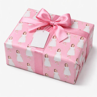 Personalized Kids Birthday Photo Custom Gift Wrap Geschenkpapier