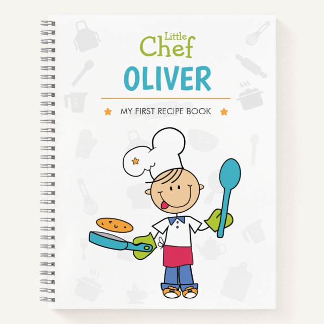 Personalized Kids Recipe Book Notizbuch (Vorderseite)