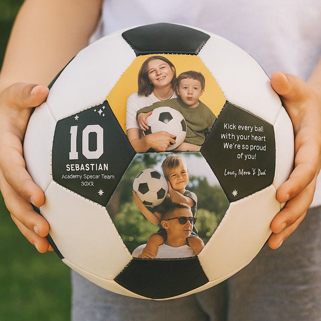 Personalized Kids Soccer Photo and Custom Message Fußball (Von Creator hochgeladen)