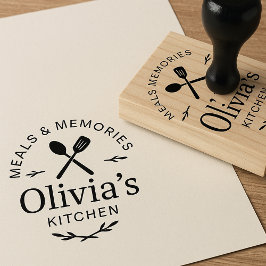 Personalized Kitchen Logo Rubber Stamp Gummistempel