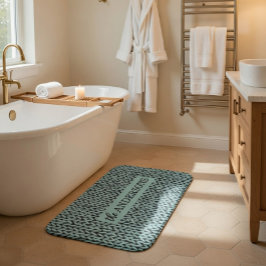 Personalized Knit Pattern Badematte