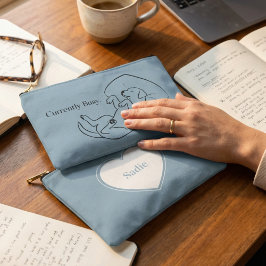 Personalized Labrador Pouch Ice Blue Dog Mom Gift Zubehörtasche