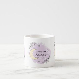 Personalized Lavender Eid Mubarak Espresso Mug Espressotasse