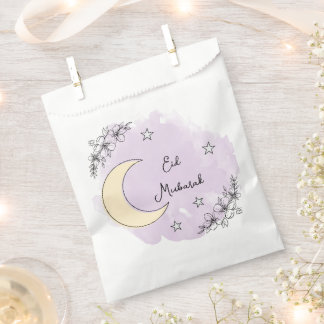 Personalized Lavender Eid Mubarak Favor Bag Geschenktütchen