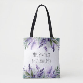 Personalized Lavender Flowers Teacher Appreciation
