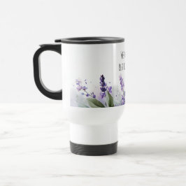 Personalized Lavender Flowers Teacher Appreciation Reisebecher