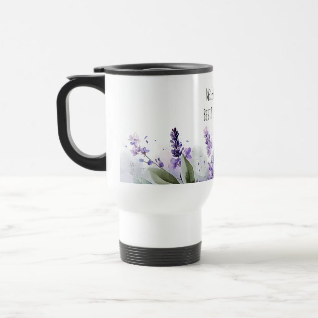 Personalized Lavender Flowers Teacher Appreciation Reisebecher (Links)
