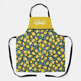 Personalized Lemon Kitchen Apron Schürze