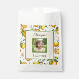Personalized Lemon Photo Birthday Party Thank You Geschenktütchen