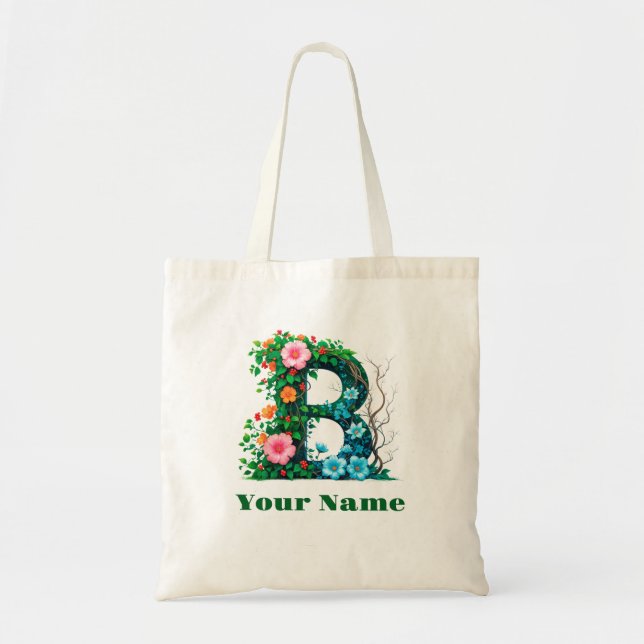 Personalized Letter B Tragetasche (Vorne)