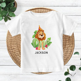 Personalized Lion-Themed Baby Shirt
