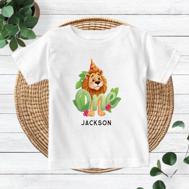 Personalized Lion-Themed Baby Shirt  (Von Creator hochgeladen)