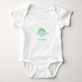 Personalized, little dinosaur baby bodysuit baby strampler
