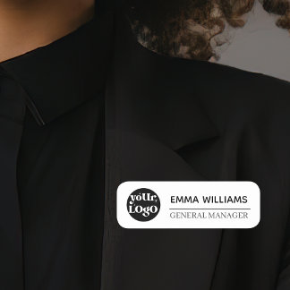 Personalized Logo Employee Magnetic Or Safety Pin Namensschild