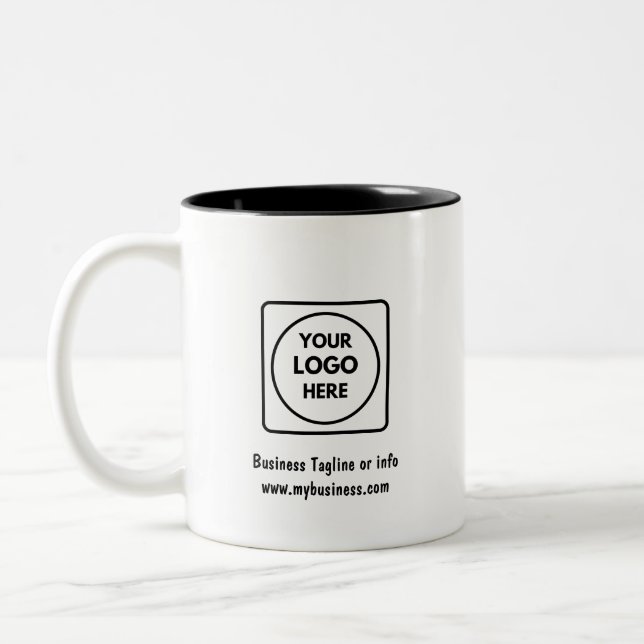 Personalized Logo Two Tone Business Promo mug Zweifarbige Tasse (Links)
