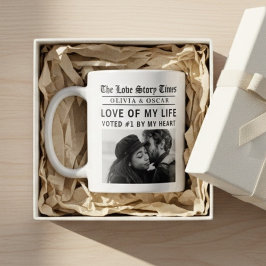 Personalized Love Story Photo | Love of My Life Kaffeetasse