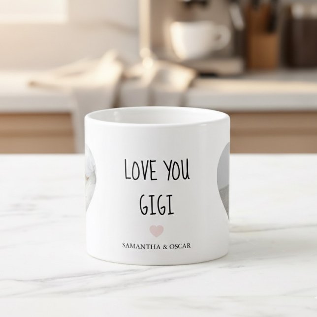 Personalized Love You Gigi Photo | Custom Gift Espressotasse (Von Creator hochgeladen)